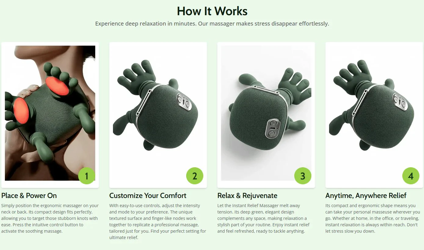 3D Shiatsu Neck Massager + Heat